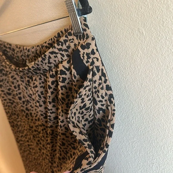 ANNIEWEAR Ziggy Pull On Track Pants Leopard Side Pockets Womens Size XL - Picture 6 of 12